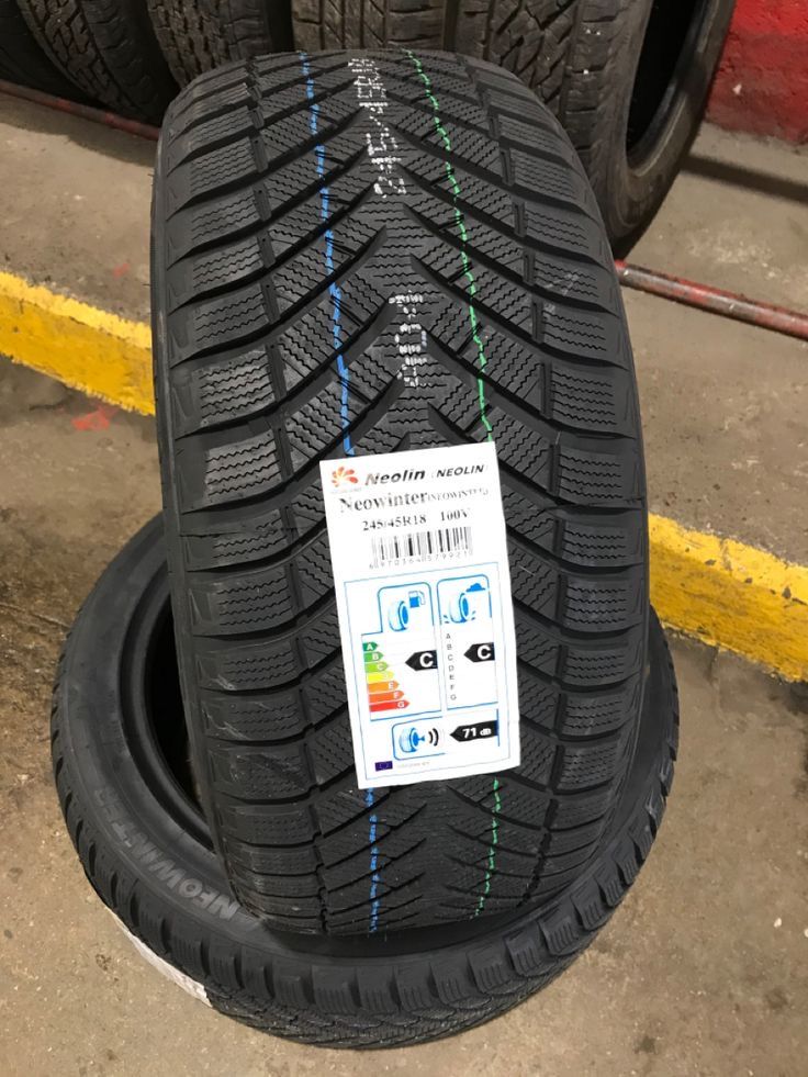 New tire ready to be installed